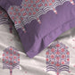 Celebration Queen Bedsheet Set, Saanjh Purple | 144 TC Cotton| 2 Pillow Covers