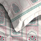Celebration Queen Bedsheet Set, Mehira Pink | 144 TC Cotton| 2 Pillow Covers
