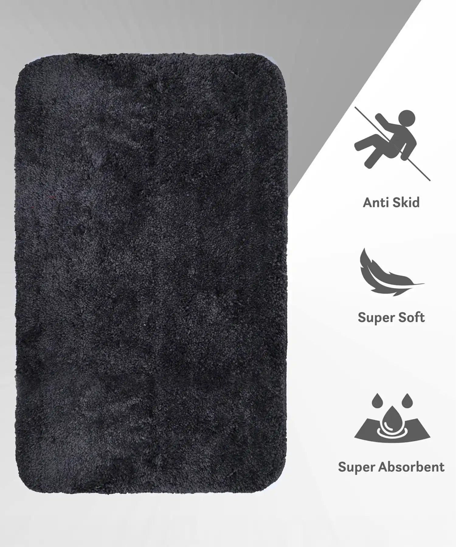 Everyday Bathmat 2000Gsm, 40X60cm, Charcoal
