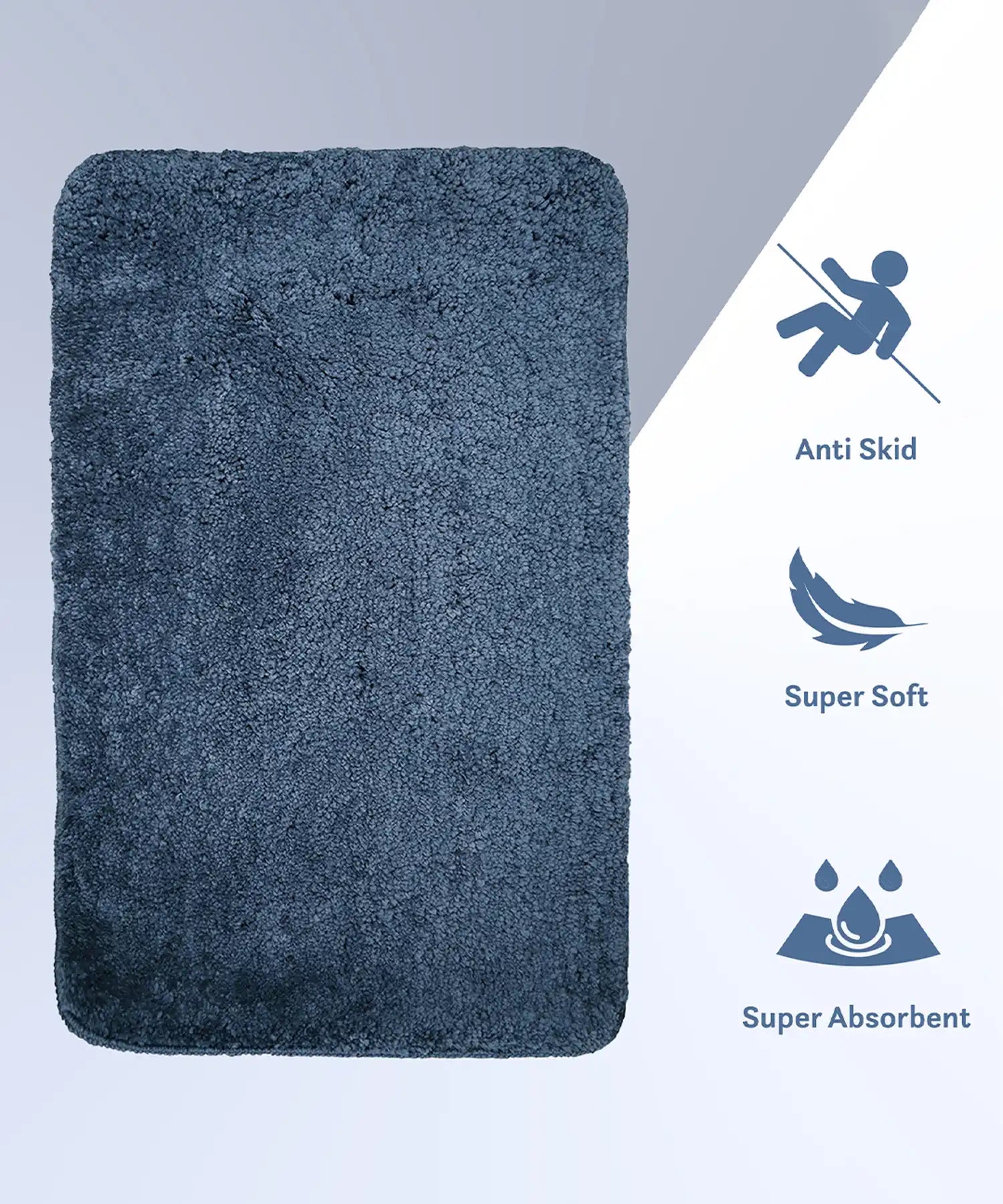 Everyday Bathmat 2000Gsm, 40X60cm, Elegant Blue