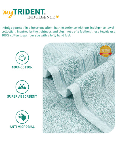 Indulgence 2Pc Hand Towel, Aqua Fresh|600 GSM Cotton