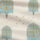 Celebration Queen Bedsheet Set, Saanjh Teal | 144 TC Cotton| 2 Pillow Covers