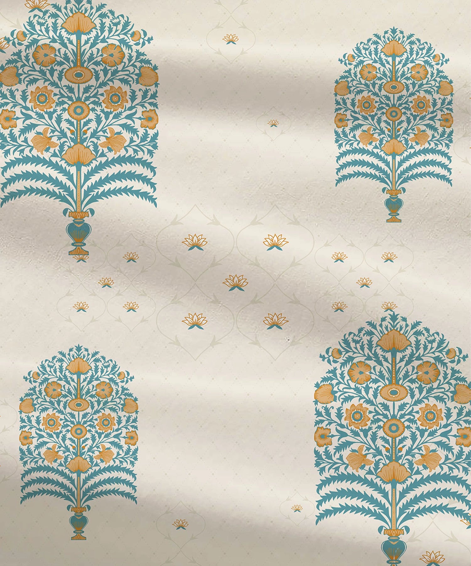 Celebration Queen Bedsheet Set, Saanjh Teal | 144 TC Cotton| 2 Pillow Covers
