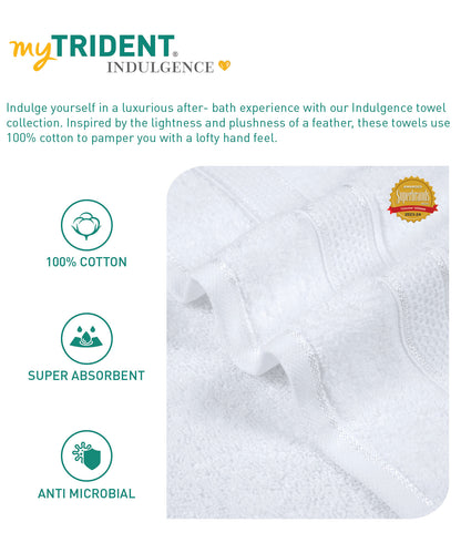 Indulgence 2Pc Hand Towel, Bright White|600 GSM Cotton
