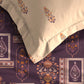 Home Essential Royal Bloom Queen Bedsheet Set, Mirabella Coral | 144TC Cotton| 2 Pillow Covers