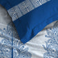 Classic Prakriti King Bedsheet Set, Neelgiri|210 TC Cotton|2 Pillow Covers