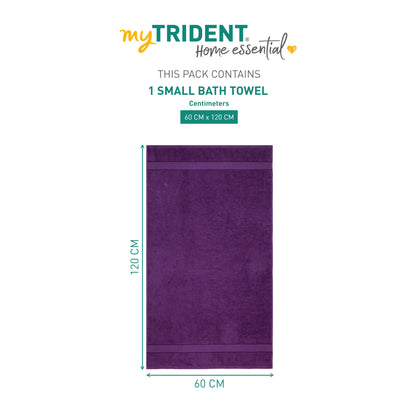 Home Essential Small Bath Towel,Royal Purple