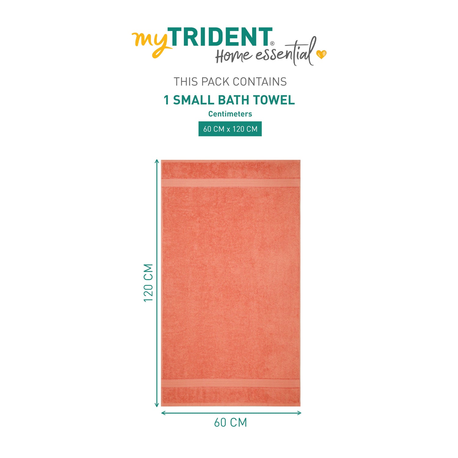 Home Essential Small Bath Towel,Fusion Coral