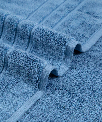 Luxe Home 1Pc Bath Towel, Sea Blue| 600 GSM Cotton Bamboo