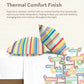 Classic Prakriti King Bedsheet Set, Urja|210 TC Cotton|2 Pillow Covers