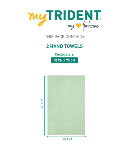 Quick Dry 2 Pc Hand Towel, Sage|400 GSM Cotton