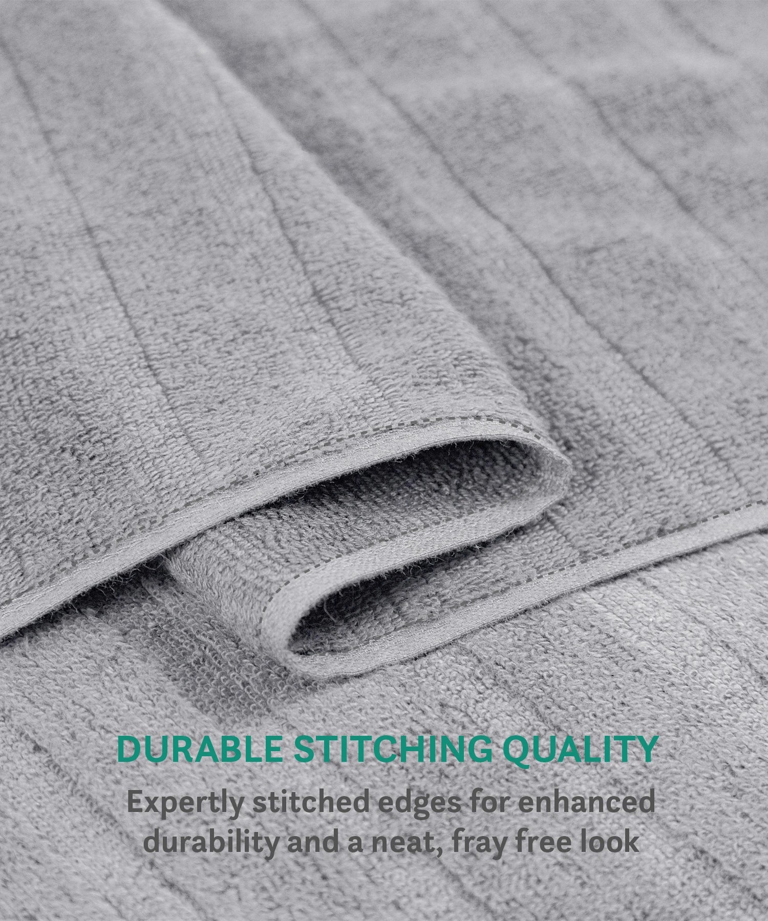 Quick Dry 3 Pc Face Towel, Charcoal Grey|400 GSM Cotton