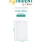 Quick Dry 2 Pc Hand Towel, White|400 GSM Cotton