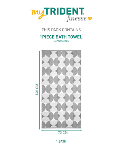 Finesse Fashion Bath Towel, Sharkkin|600 GSM Cotton