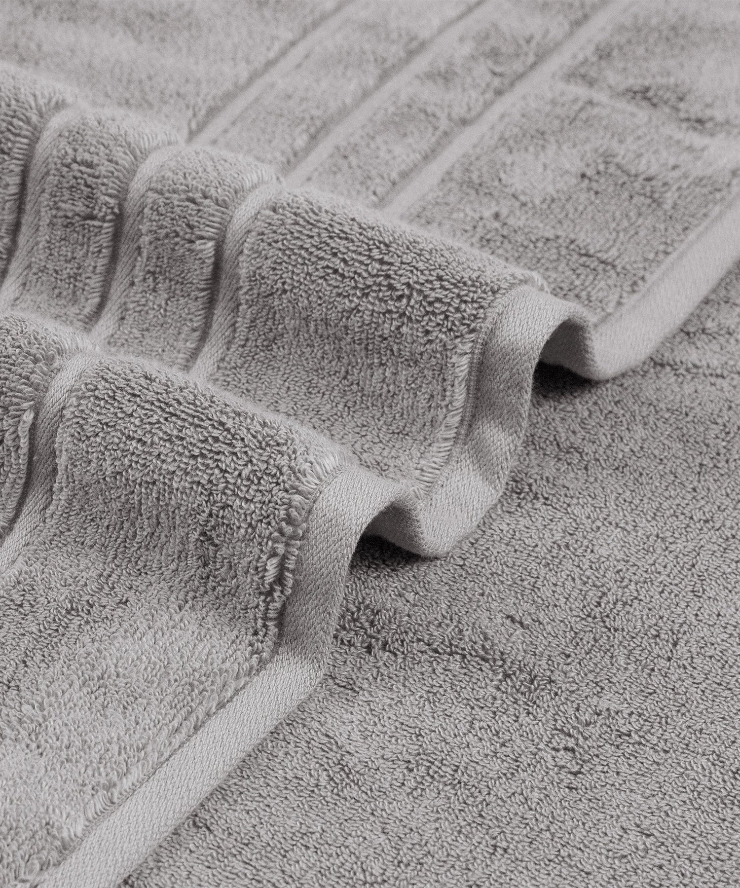 Luxe Home 1Pc Bath Towel, Charcoal| 600 GSM Cotton Bamboo