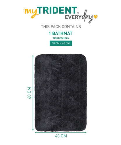 Everyday Bathmat 2000Gsm, 40X60cm, Charcoal