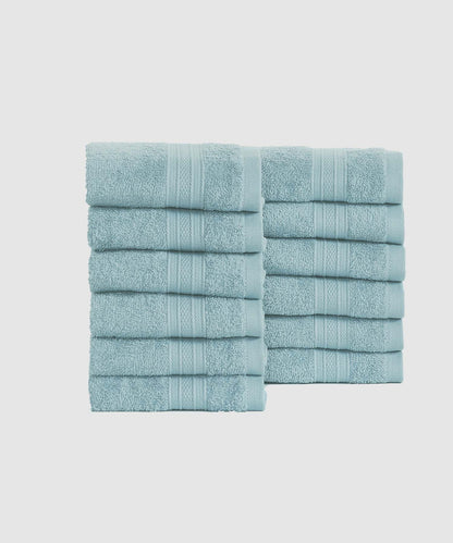 12Pc Face Towel Set