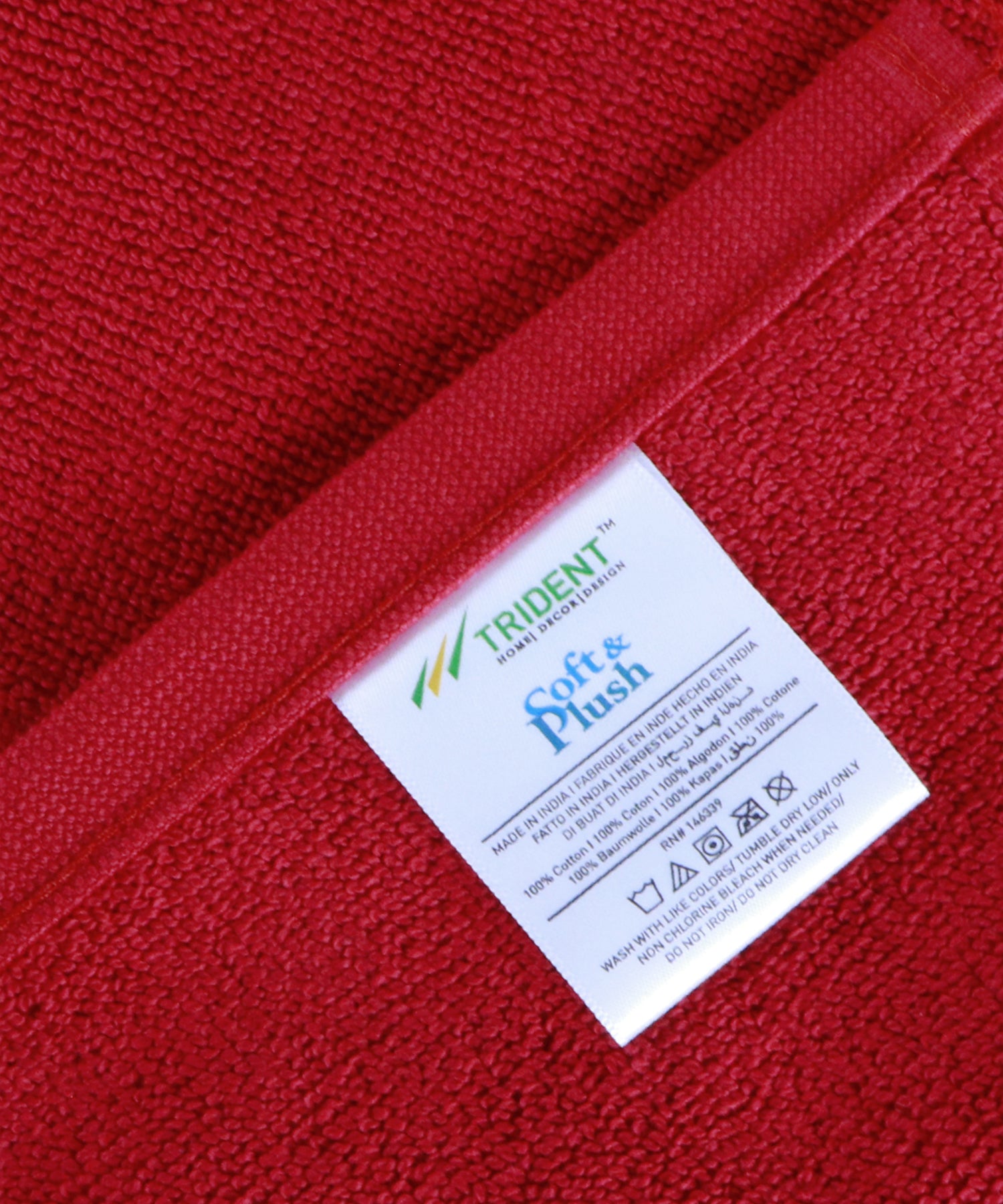 Soft & Plush 2 Piece Bath Mat, 800 GSM, 100% Cotton, Crimson