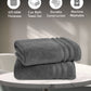 Luxury 2 PC Bath Towel Set, Charcoal