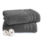 Luxury 2 PC Bath Towel Set, Charcoal