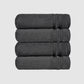 Luxury 4 Piece Hand Towels, 625 Gsm,Charcoal