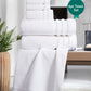 Luxury 6 Pc Towel set, 625 GSM, Antimicrobial, Premium Cotton, White