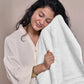 Luxury 6 Pc Towel set, 625 GSM, Antimicrobial, Premium Cotton, White
