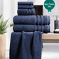 Luxury 6 PC Towel Set, Navy