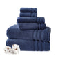 Luxury 6 PC Towel Set, Navy
