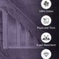 Luxury 6 Pc Towel set, 625 GSM, Antimicrobial, Premium Cotton, Purple
