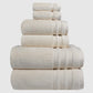 Luxury 6 Pc Towel set, 625 GSM, Antimicrobial, Premium Cotton, Linen