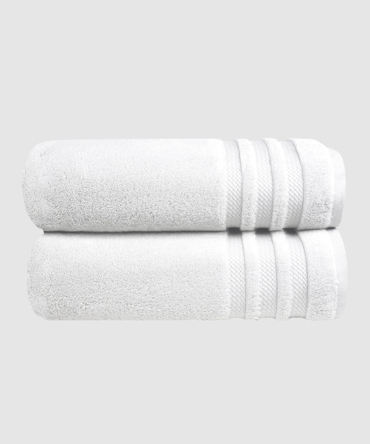 Luxury 2Pc Bath Towel Set , 625 Gsm,White