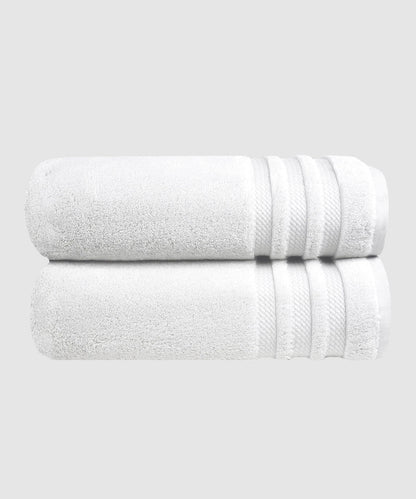 Luxury 2Pc Bath Towel Set , 625 Gsm,White