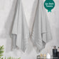 Luxury 2 PC Bath Towel Set, Grey