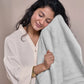 Luxury 2 PC Bath Towel Set, Grey