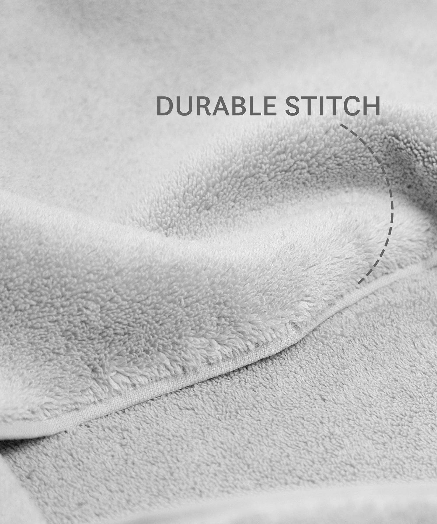 Luxury 2 PC Bath Towel Set, Grey