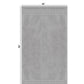 Luxury 2Pc Bath Towel Set , 625 Gsm, Grey