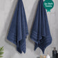 Luxury 2 PC Bath Towel Set, Navy