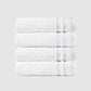 Luxury 4 Piece Hand Towels, 625 Gsm,White