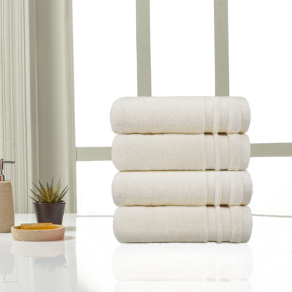 Luxury 4 Piece Hand Towels, 625 Gsm,Linen