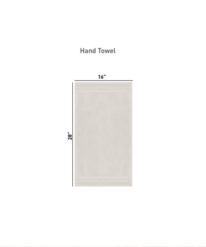 Luxury 4 Piece Hand Towels, 625 Gsm,Linen