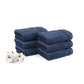 Luxury 6 PC Face Towel Set, Navy|625 GSM Cotton|Anti Microbial
