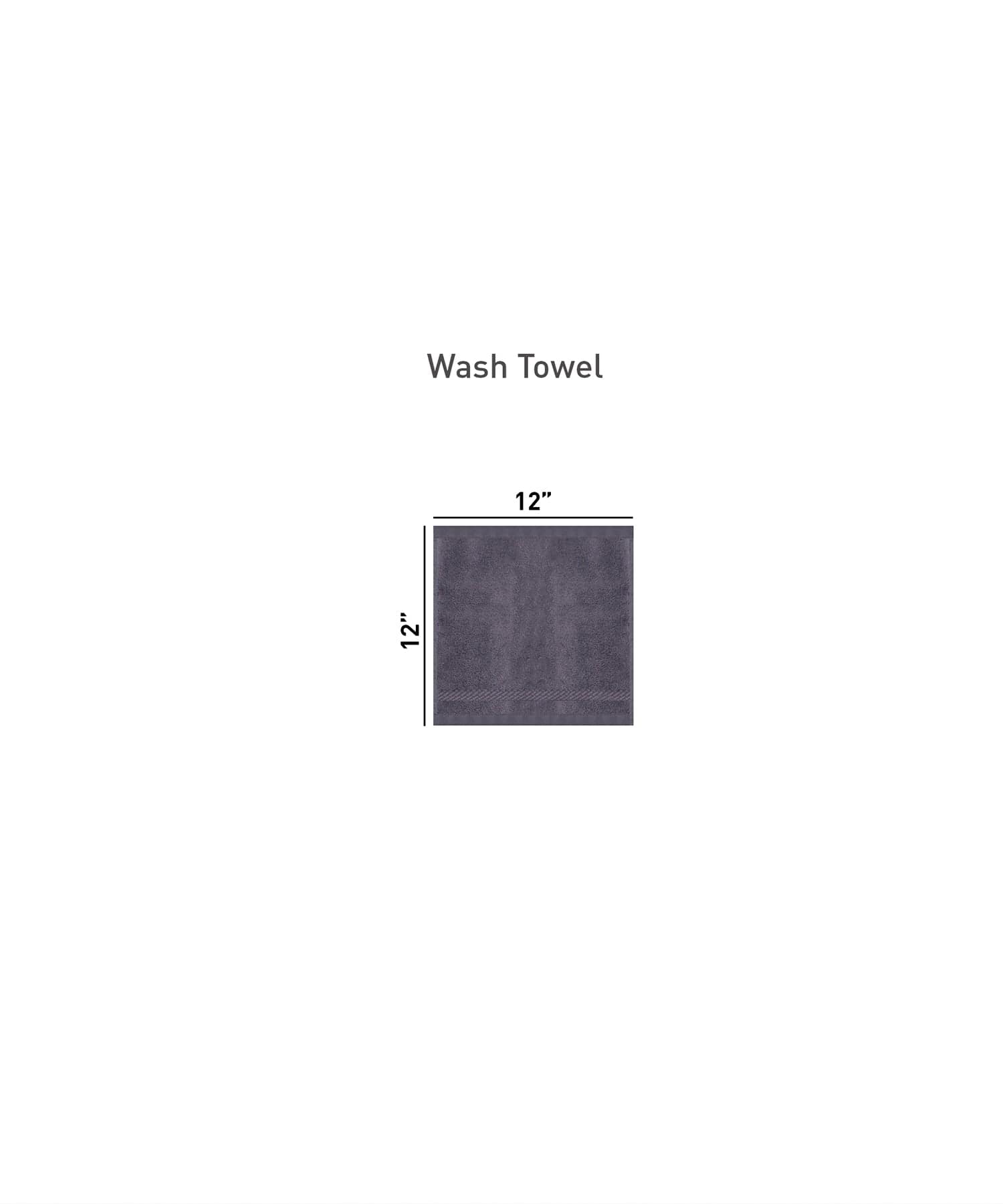 NECTORSOFT TOWEL, 625 GSM, 100% Cotton, 6PC Face Towel , PURPLE
