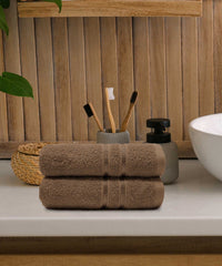 Comfort Living 2Pc Hand Towel ,400 Gsm, Quicky Dry, Coconut Shell