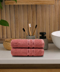 Comfort Living 2Pc Hand Towel ,400 Gsm, Quicky Dry, Apple Red