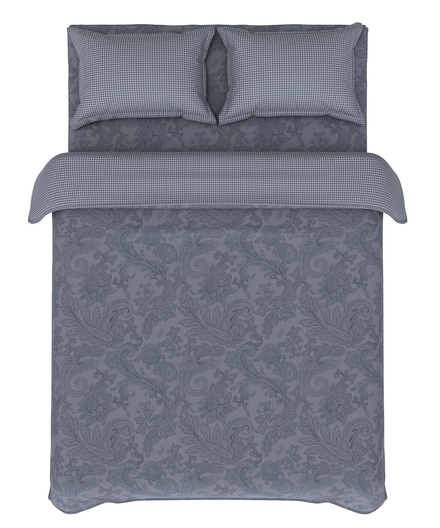 Everyday Bed In A Bag Set,144 TC, 100% Cotton,  Corisca Blue