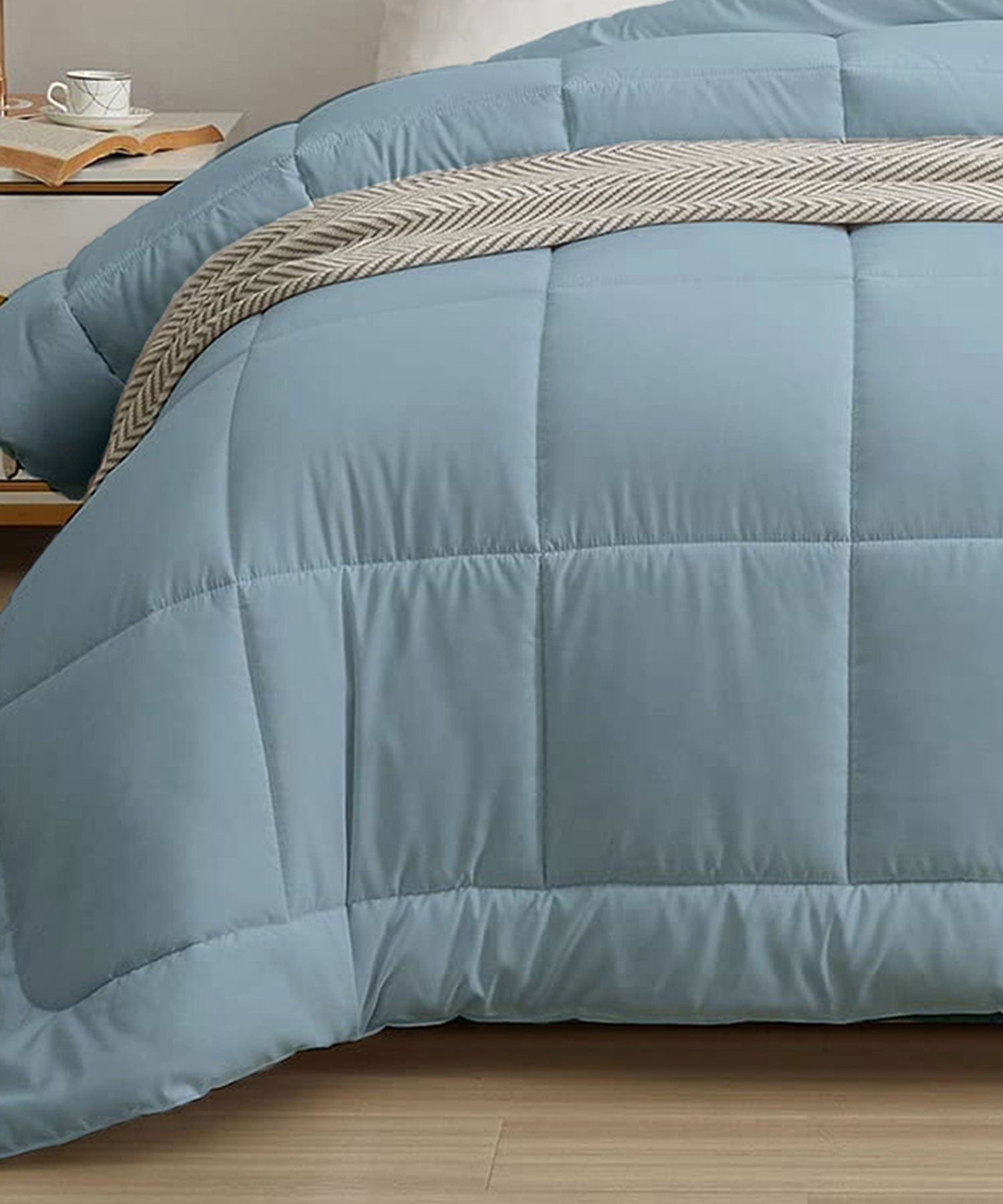 Comfort Living Single Comforter 120 GSM, Blue Fog