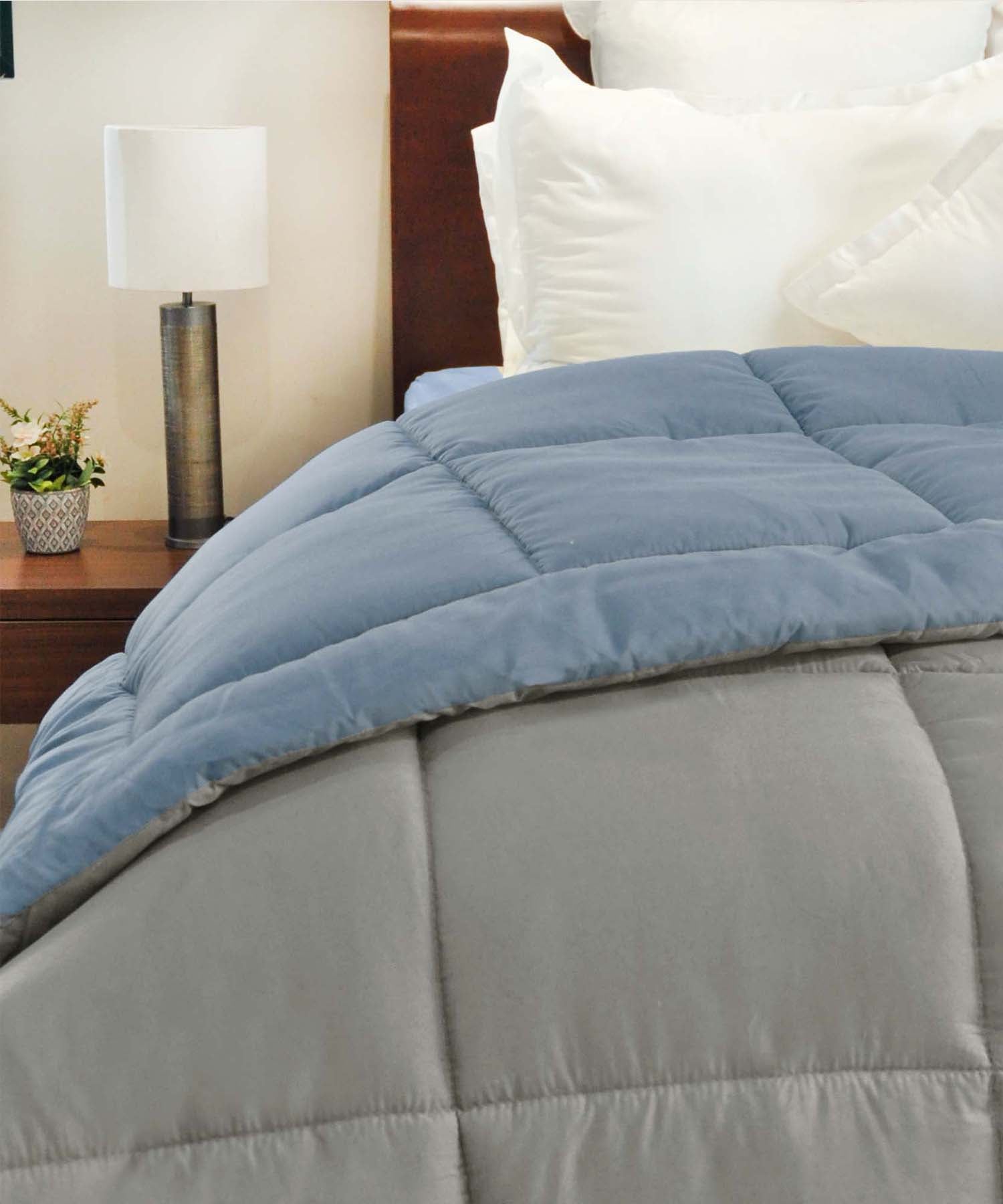 Comfort Living Single Comforter 120 GSM, Blue Fog