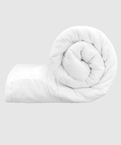 Soft Comfort Single AC Comforter, 200 GSM, Micro Polyester, White Frost