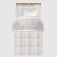 Soft Comfort Single AC Comforter, 200 GSM, Micro Polyester, White Frost
